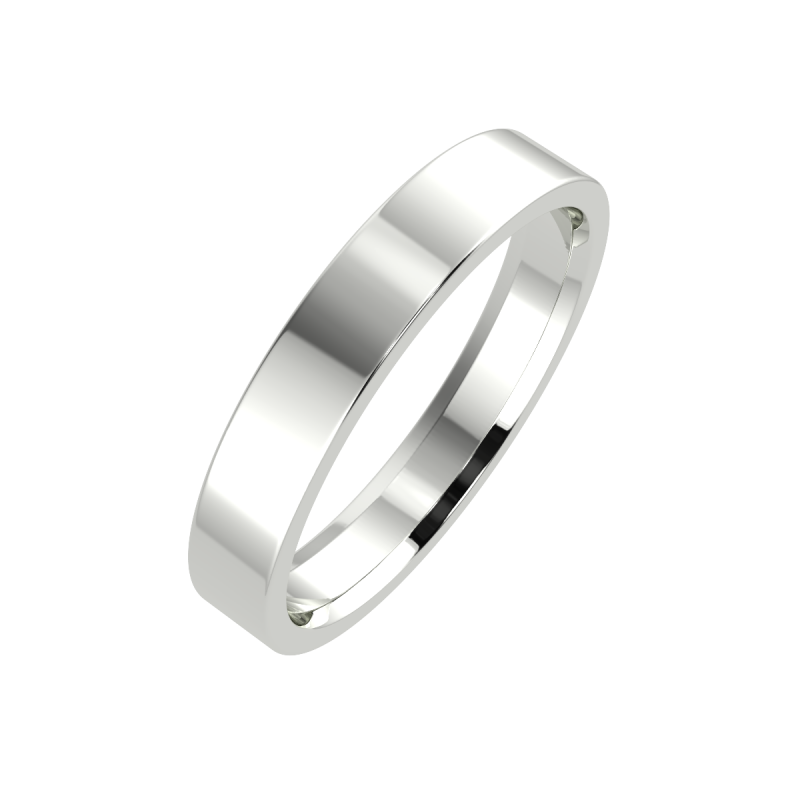 18K White Gold 3mm His and Hers Classic Wedding Ring