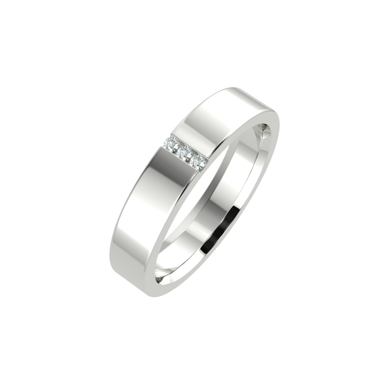 18K White Gold 3mm His and Hers Classic Wedding Ring