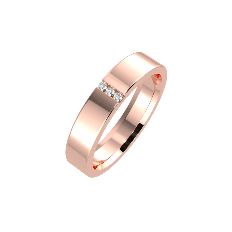 18K Rose Gold 3mm His and Hers Classic Wedding Ring