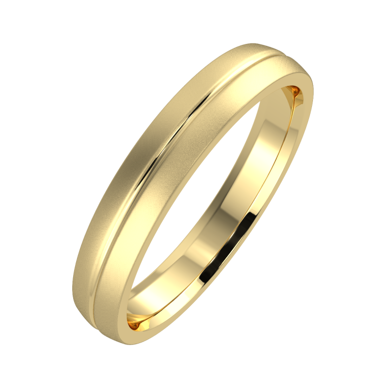 18K Yellow Gold Taylor 4mm His and Hers Classic Wedding Ring