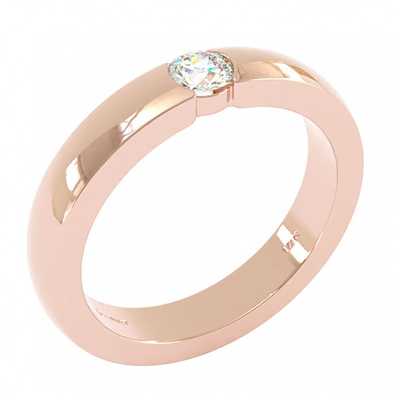 18K Rose Gold 3.5mm Comfort Luxe Wedding Ring