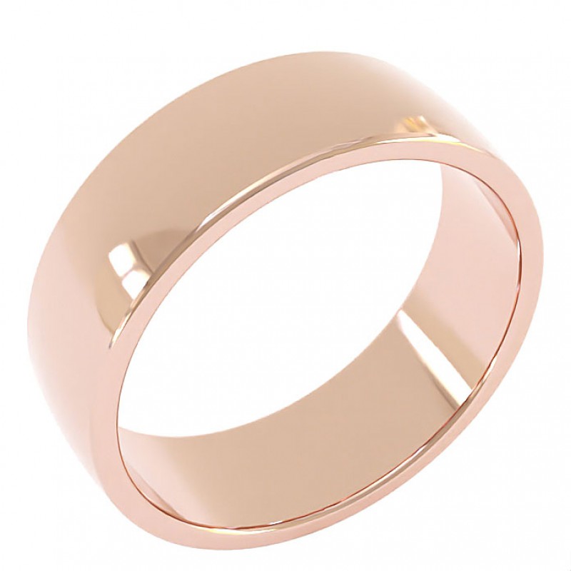 18K Rose Gold 7mm Bettina Comfort Wedding Ring