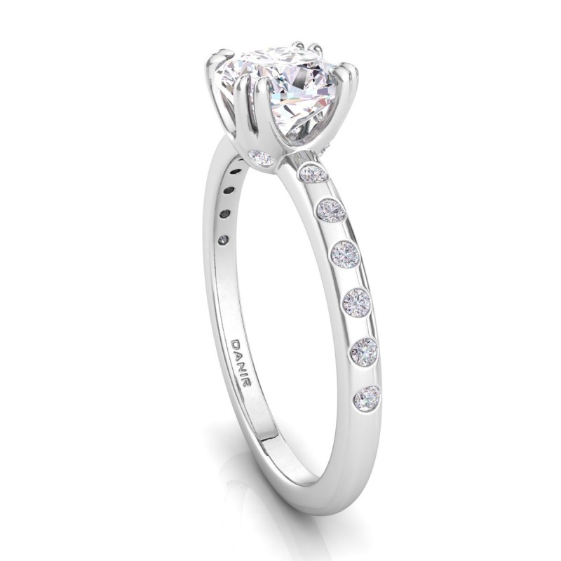 Anais Cushion Diamond Engagement Ring White Gold 