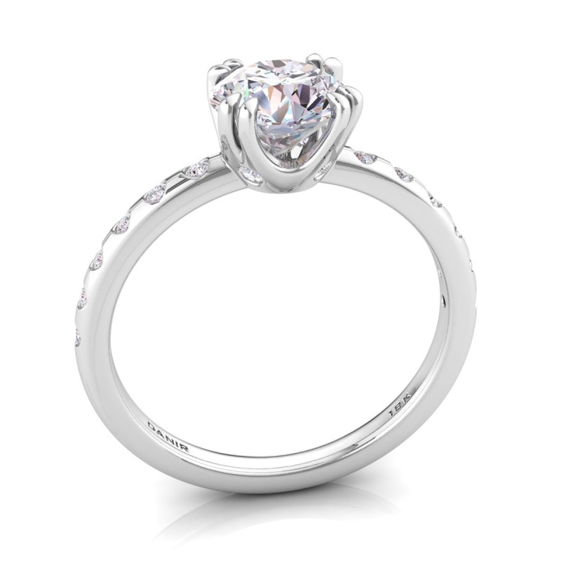 Anais Diamond Engagement Ring White Gold 