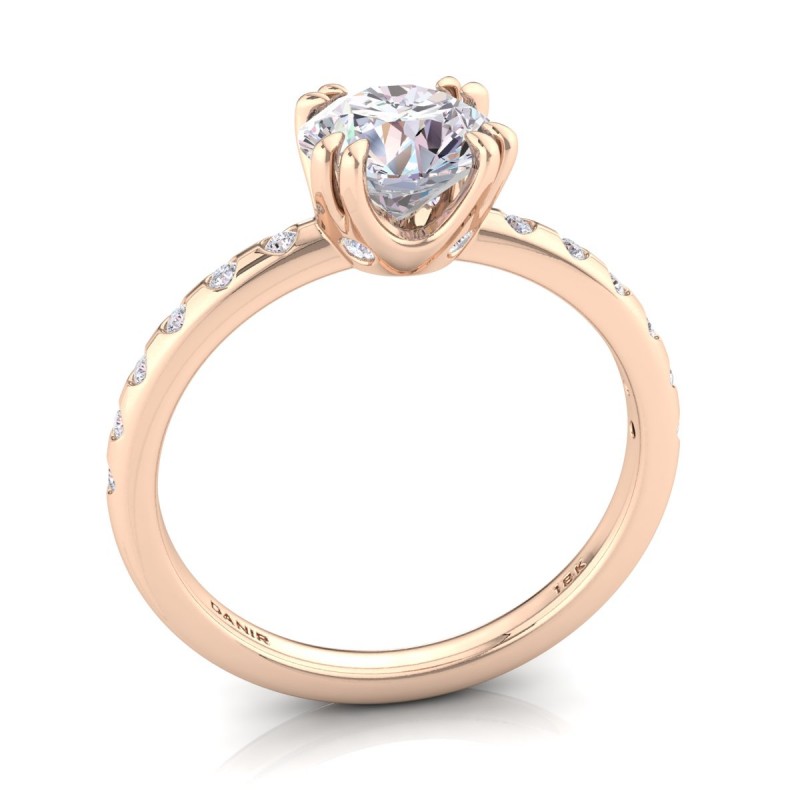 18K ROSE Gold <br> Anais Diamond Engagement Ring Rose Gold 