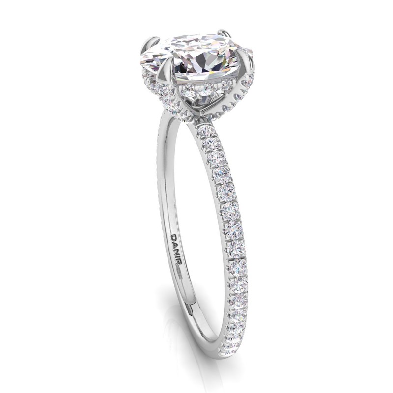 Annae Diamond Engagement Ring Oval White Gold
