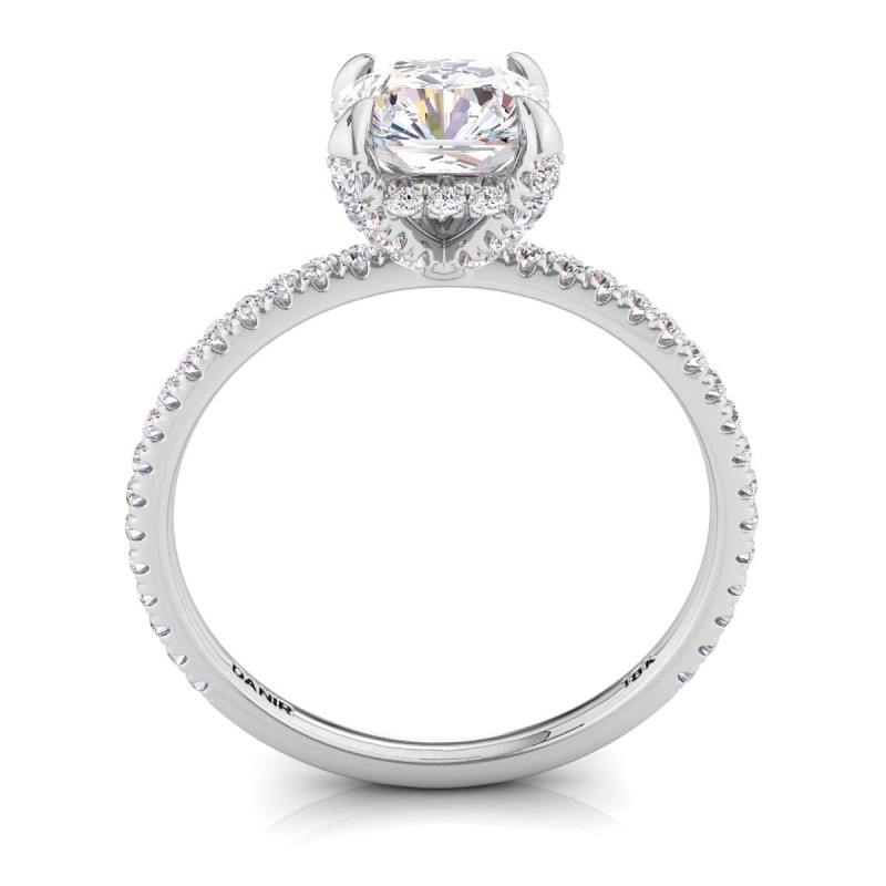 Annae Diamond Engagement Ring Radiant Platinum