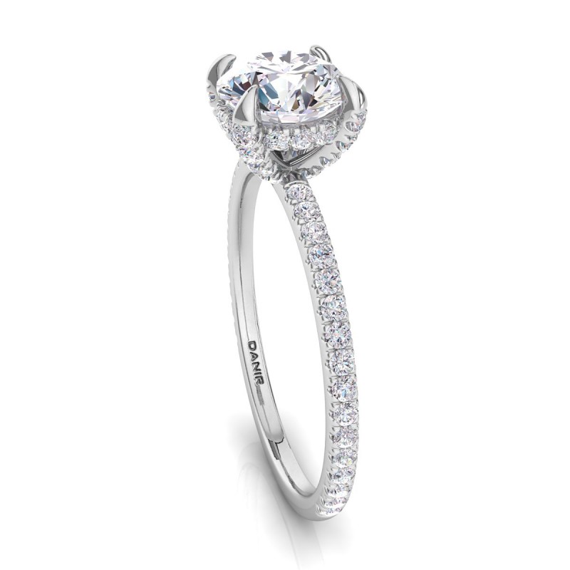 Annae Diamond Engagement Ring Round White Gold