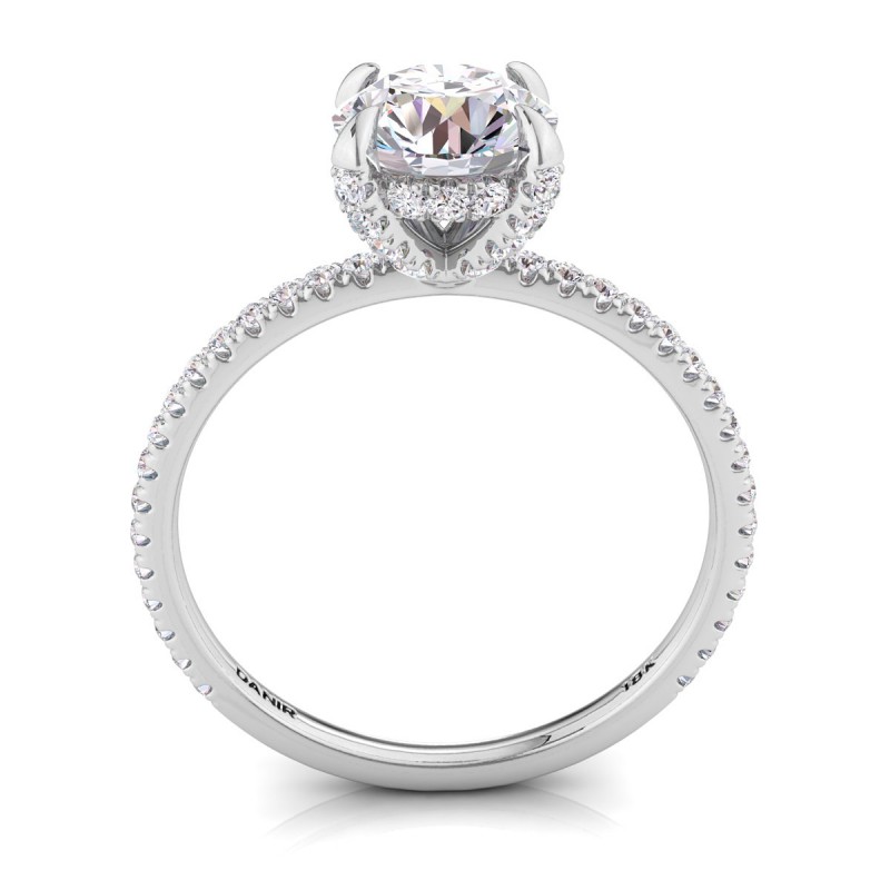 Annae Diamond Engagement Ring Round White Gold