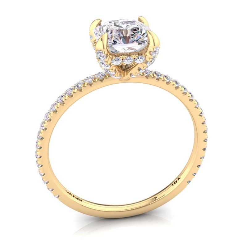 Annae Diamond Engagement Ring Radiant Yellow Gold