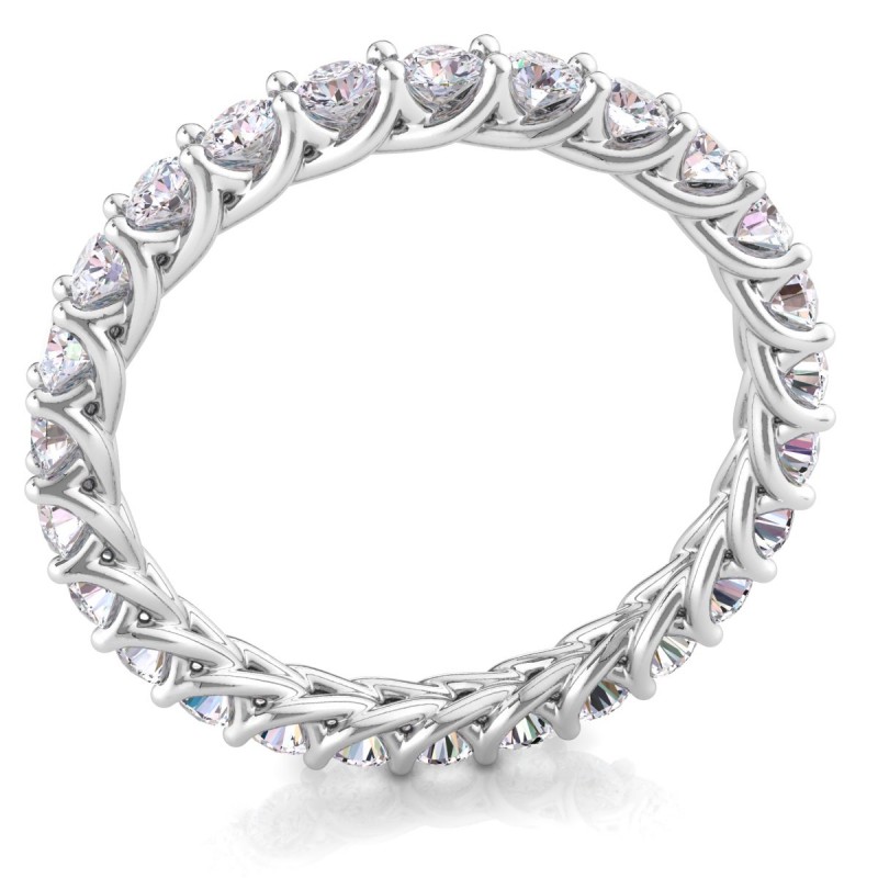 Platinum Anne Eternity Diamond Ring