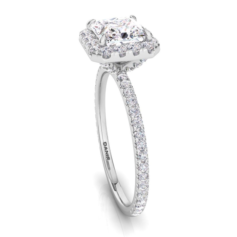 Beverly Diamond Engagement Ring Princess White Gold