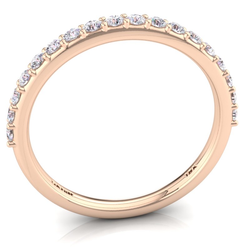 18K Rose Gold Bianca Shared Prong Diamond Ring