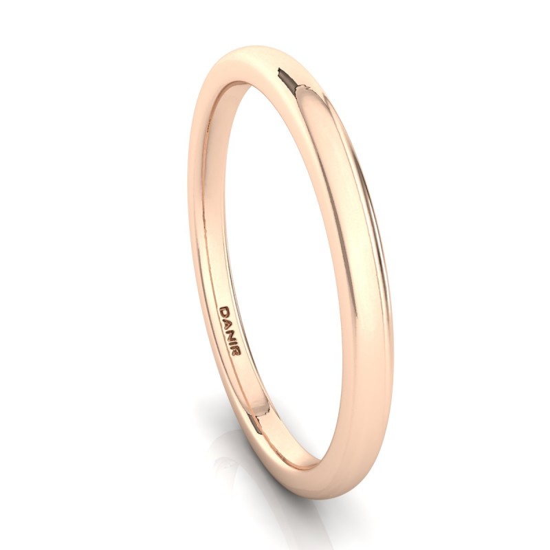 18K Rose Gold Classic Wedding Ring