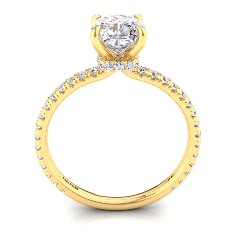 Delilah Diamond Engagement Ring Yellow Gold