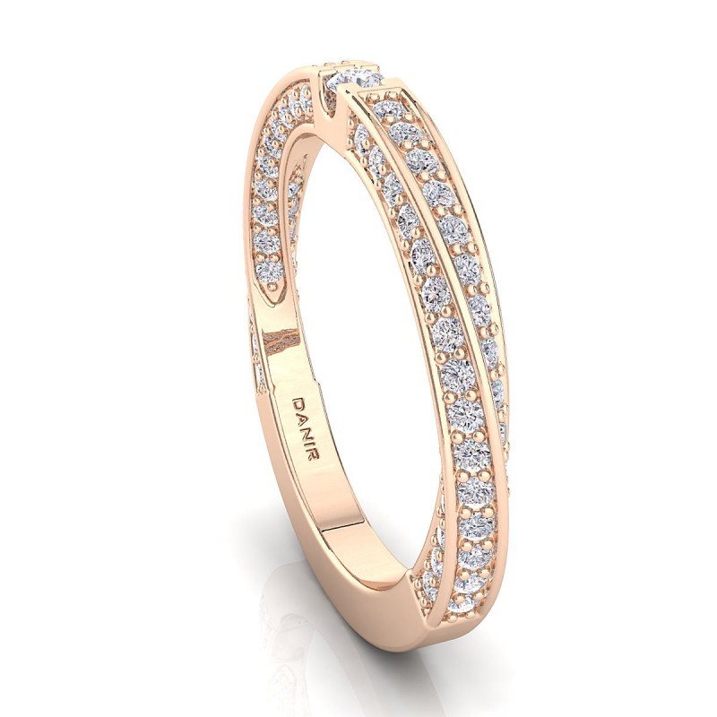 18K Rose Gold Delor Diamond Eternity Ring