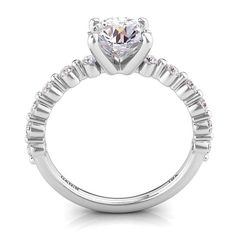 Diana Diamond Engagement Ring Round White Gold 