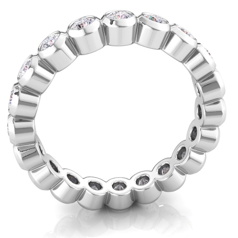 Platinum Emma Bezel Eternity Ring