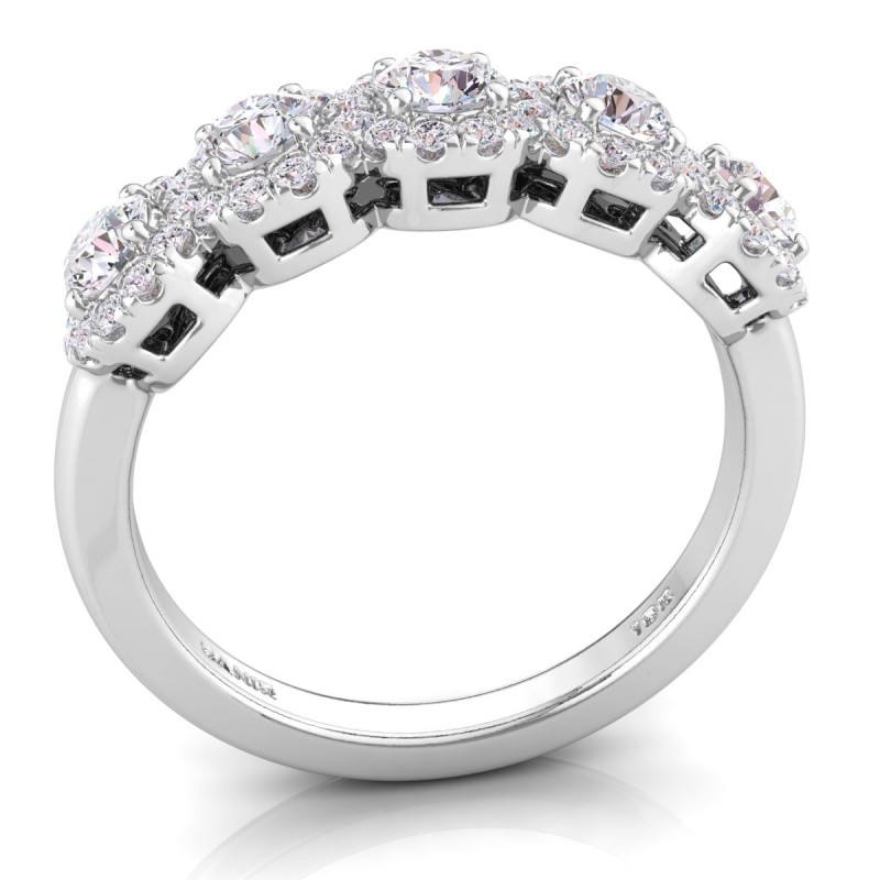 Platinum Halo Felicity Diamond Ring