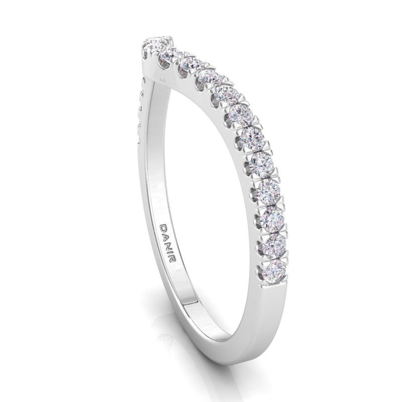 18K White Gold Flair Diamond Ring