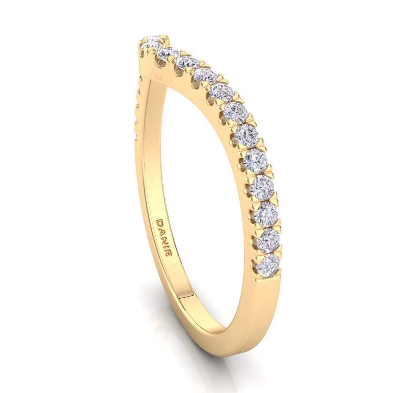 18K Yellow Gold Flair Diamond Ring
