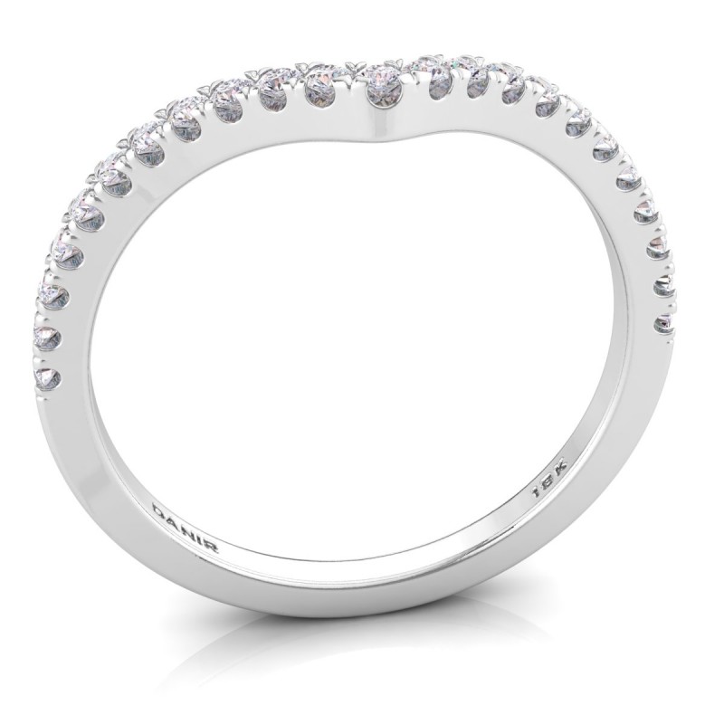 18K White Gold <br> 18K White Gold Flair Diamond Ring