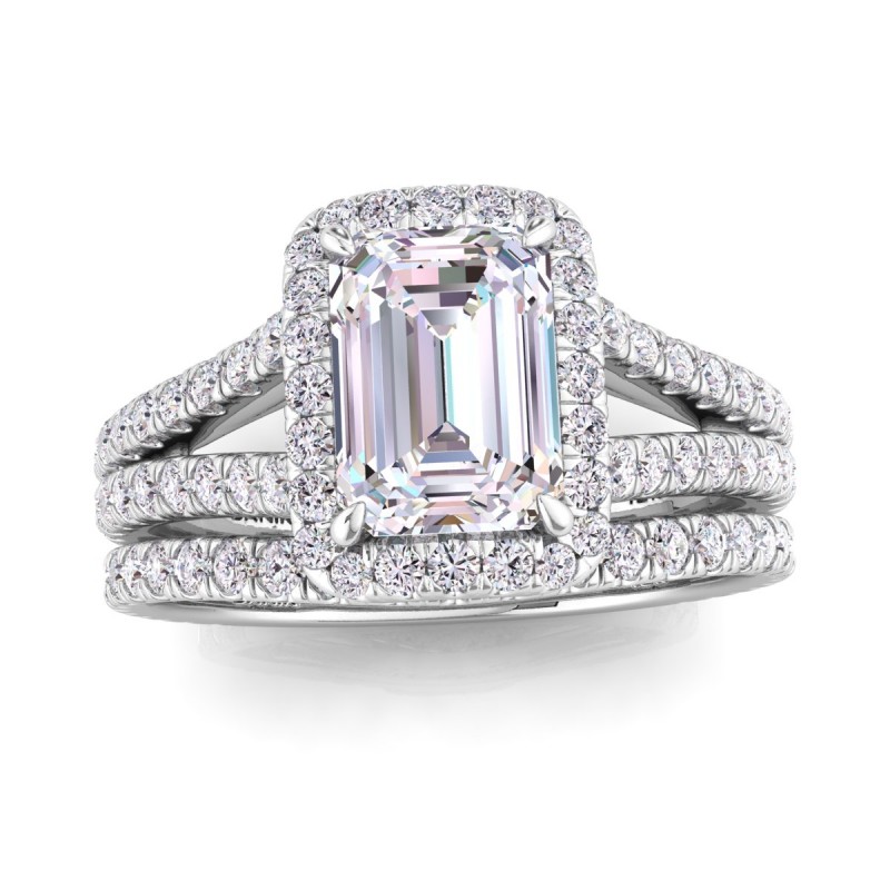 Platinum Florentina Contoured Diamond Ring