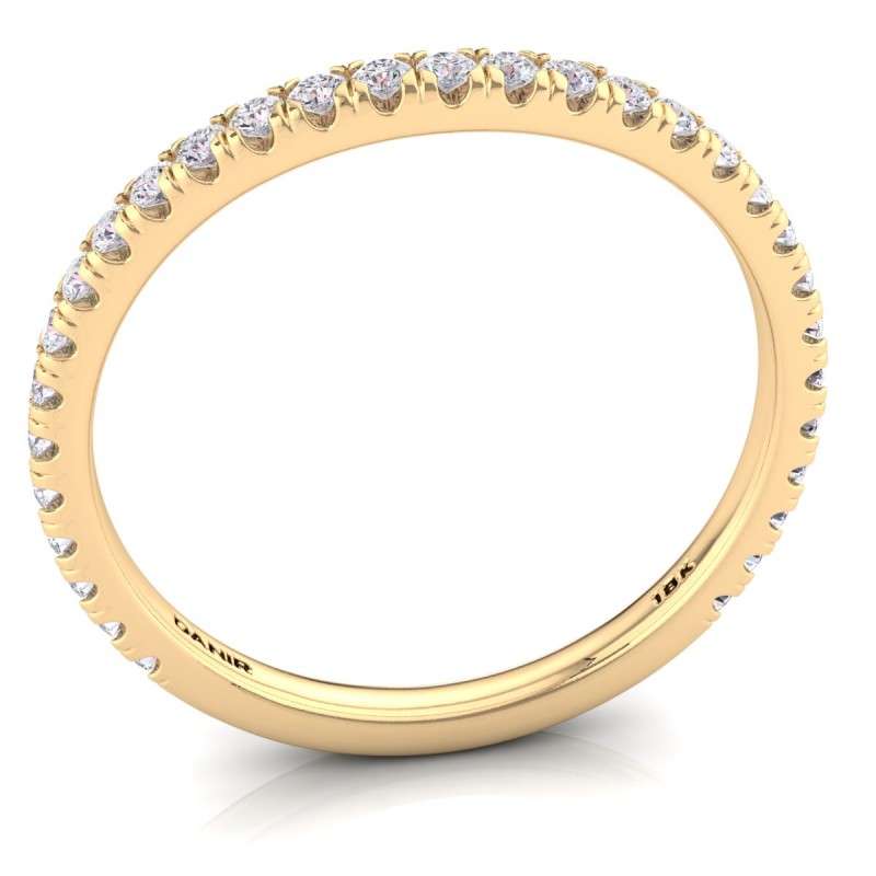 18K Yellow Gold Florentina Contoured Diamond Ring