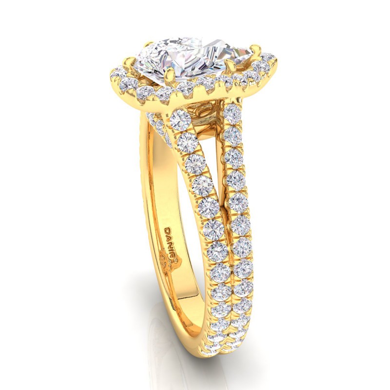 Florentina Diamond Engagement Ring Yellow Gold Pear