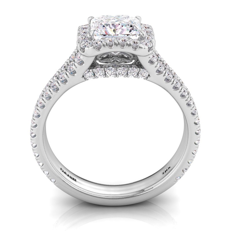 Florentina Diamond Engagement Ring White Gold Princess