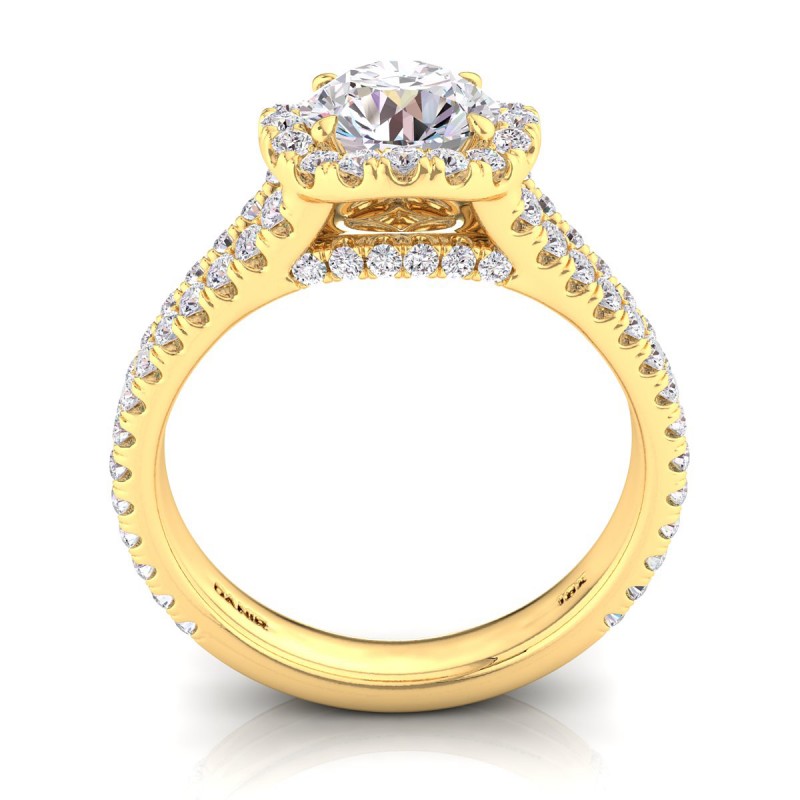 Florentina Diamond Engagement Ring Yellow Gold Round