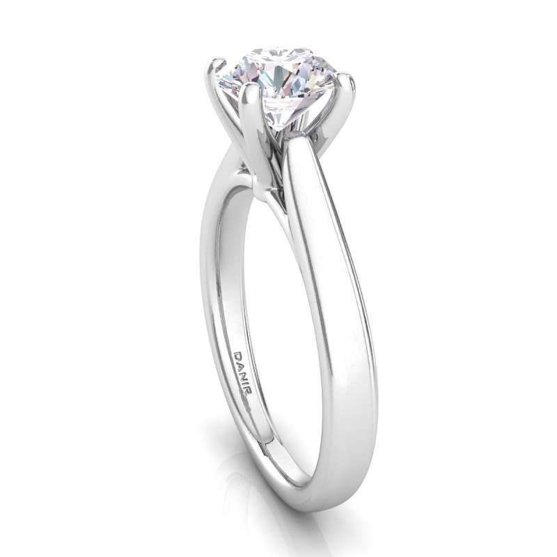 Gianna Diamond Engagement Ring Round Platinum