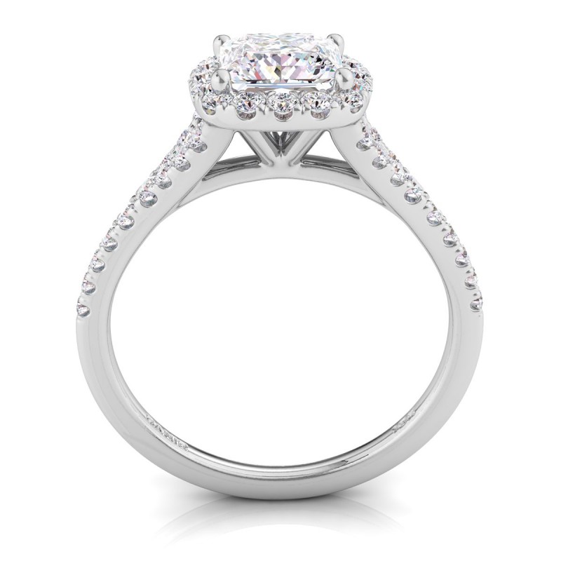 Joy Diamond Engagement Ring Princess White Gold