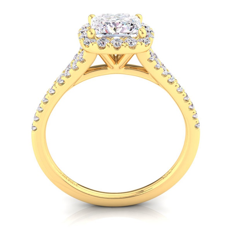 Joy Diamond Engagement Ring Princess Yellow Gold