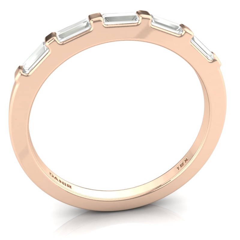 18K Rose Gold Lana Baguette Diamond Ring