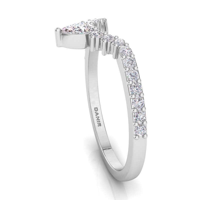 18K White Gold <br> 18K White Gold Lena Diamond Ring