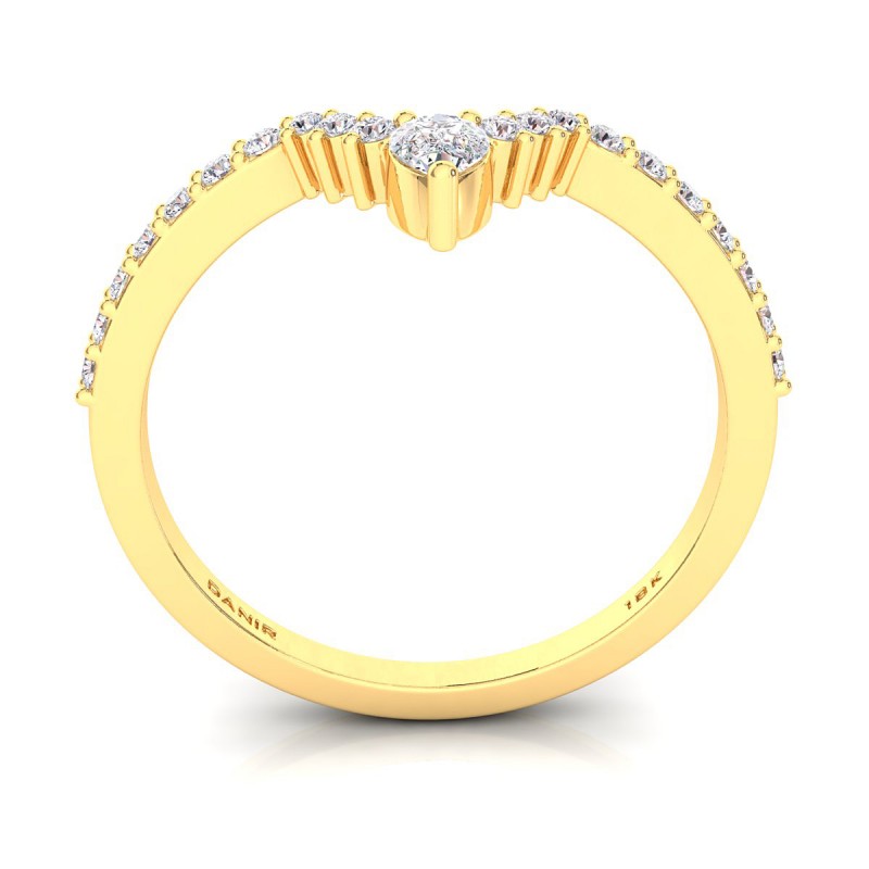 18K Yellow Gold Lena Diamond Ring