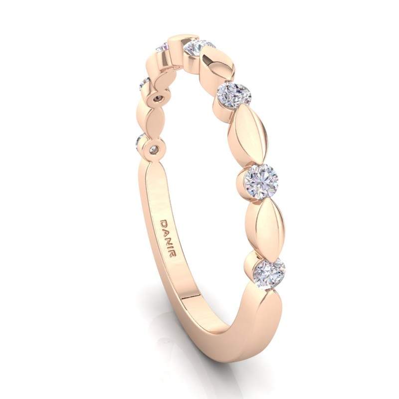 18K Rose Gold Lisa Diamond Ring