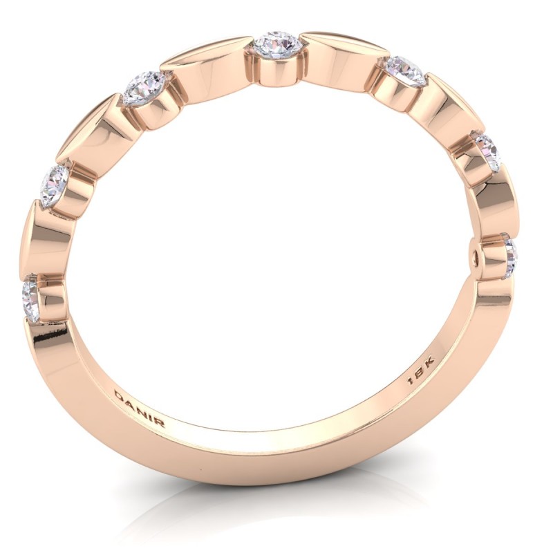 18K Rose Gold Lisa Diamond Ring