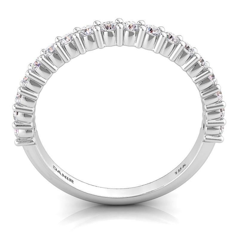 18K White Gold Lola Shared Prong Diamond Ring