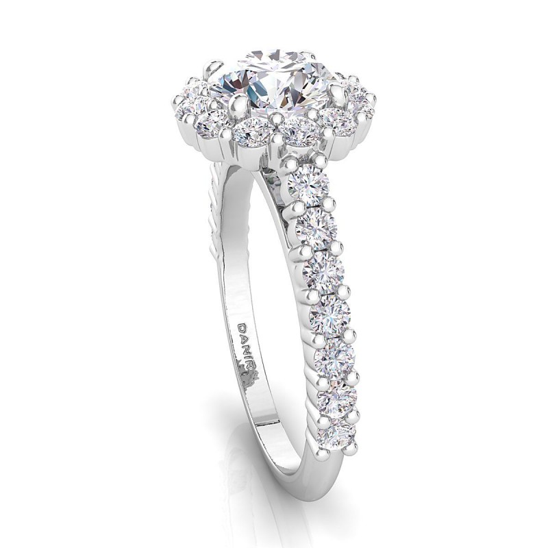 Platinum <br> Lola Diamond Engagement Ring Round Platinum