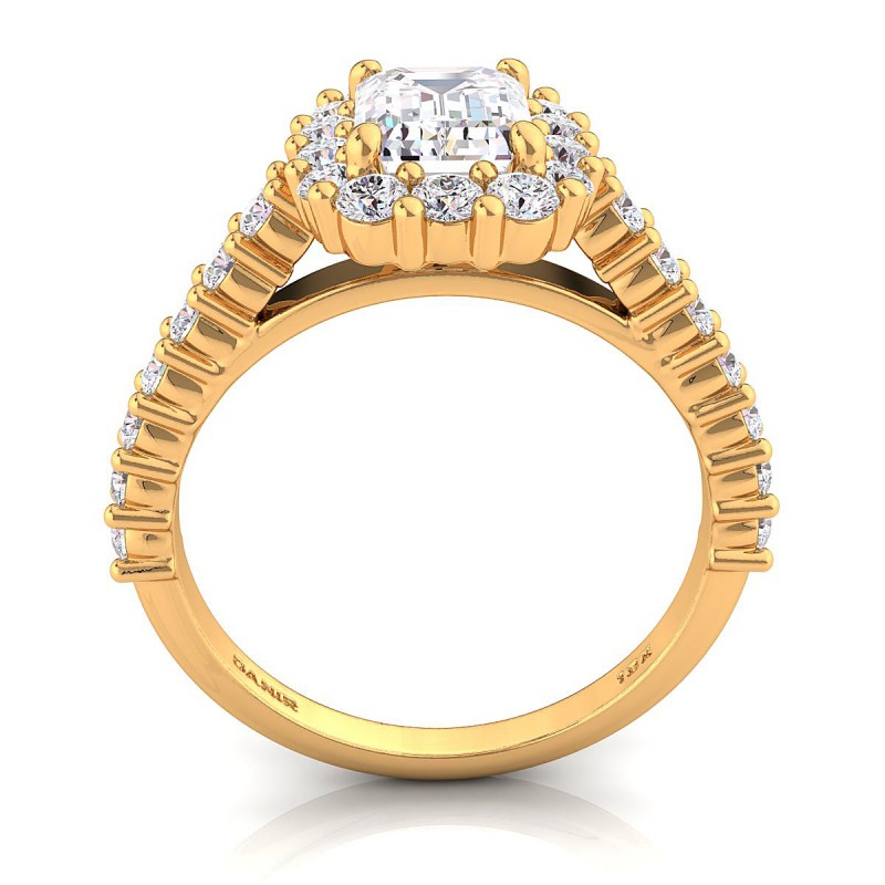 Lola Diamond Engagement Ring Oval Yellow Gold 