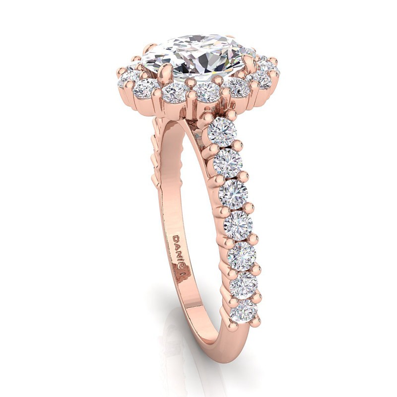 Lola Diamond Engagement Ring Oval Rose Gold  