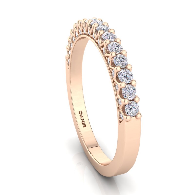 18K Rose Gold Lucy Diamond Eternity Ring