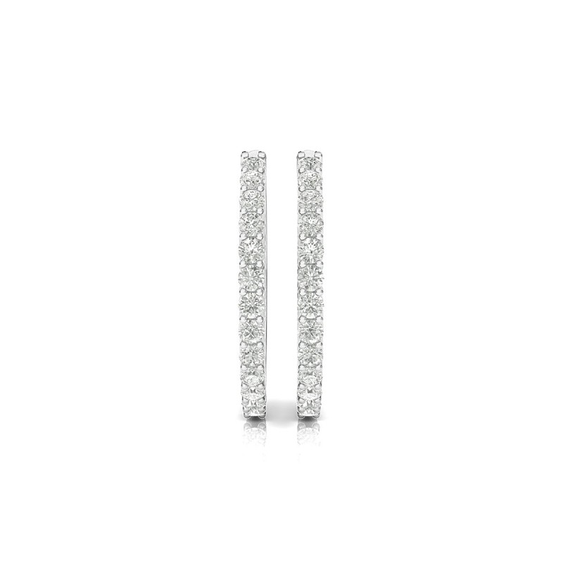 18K White Luxe Emma Diamond Earrings 