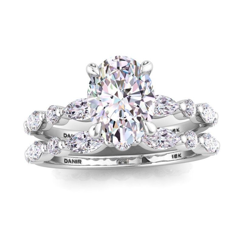Platinum Marquise Diamond Eternity Ring