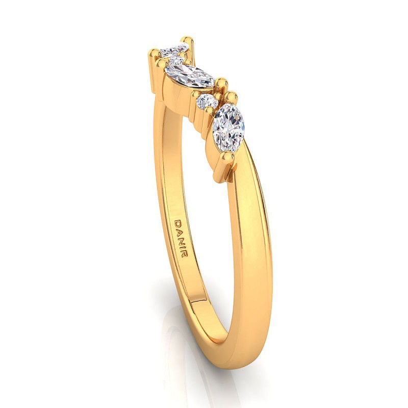 18K Yellow Gold Nadia Diamond Eternity Ring