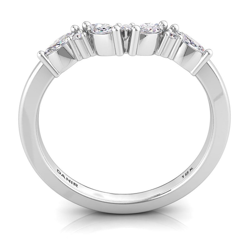 18K White Gold <br> 18K White Gold Nadia Diamond Eternity Ring