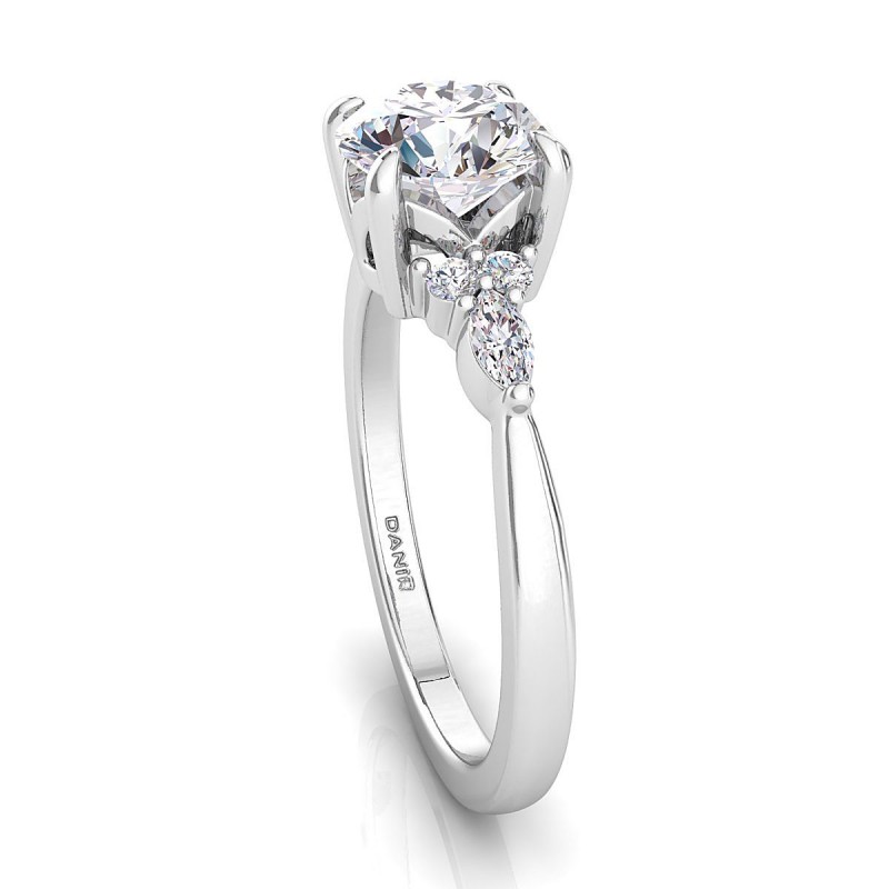 18K White Gold <br> Nadia Diamond Engagement Ring White Gold 