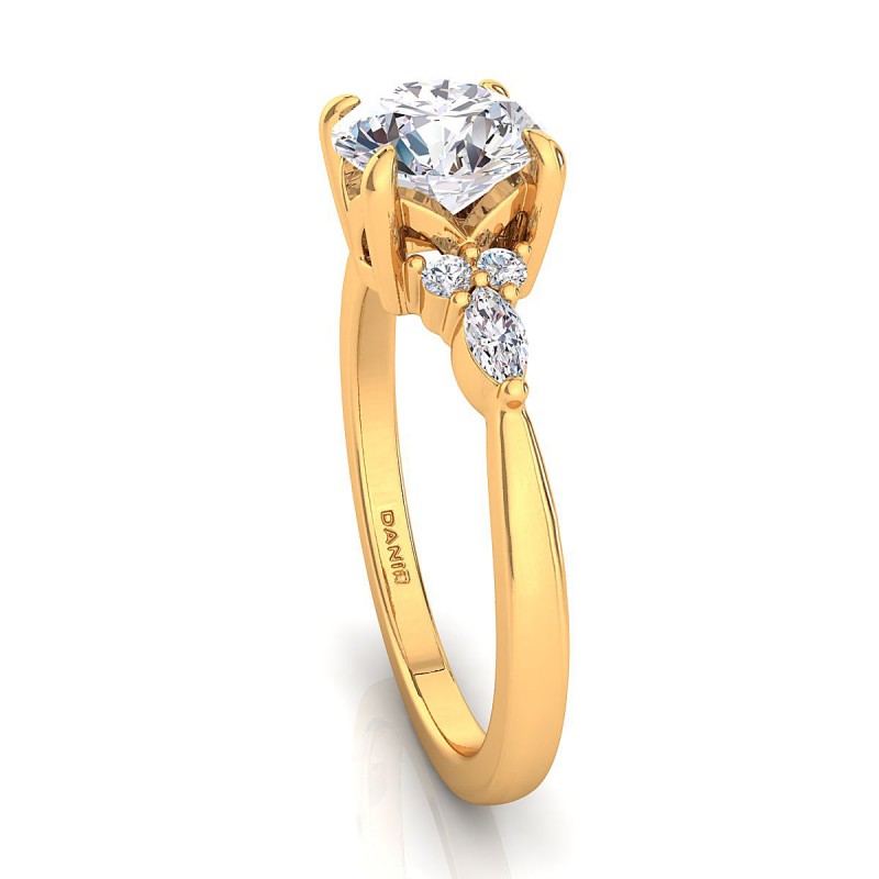 18K Yellow Gold <br> Nadia Diamond Engagement Ring Yellow Gold 